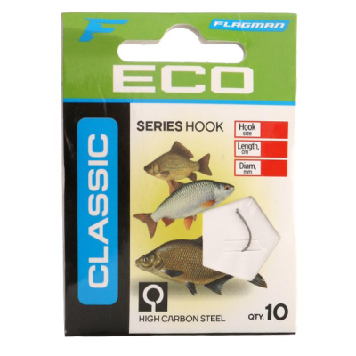 Готовый поводок Flagman Classic Hooks To Nylon 2 №14 10шт