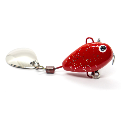 Тейл-спиннер UF-Studio Hurricane 42g цв. Red glitter
