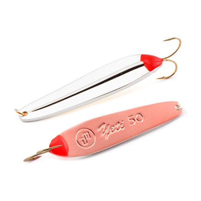 Блесна вертикальная EcoPro Yeti 50мм 6гр. цв. S/C, Двойник