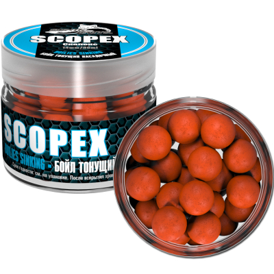 Бойлы насадочные тонущие Sonik Baits 14мм 90мл SCOPEX