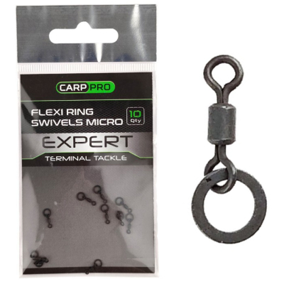 Вертлюг с запаянным кольцом Carp Pro Flexi Ring Swivels Micro 10шт (6473-00M)