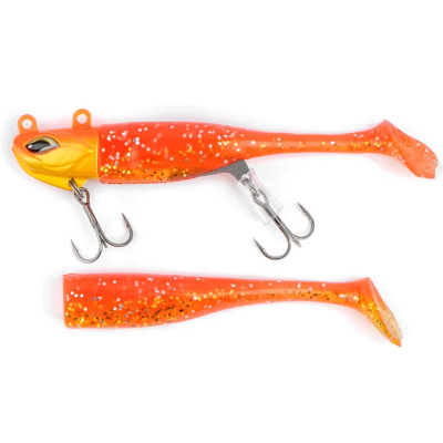 Оснащенная виброхвостом джиг-головка Noeby NBL1601 11cm/28g цв. NW217