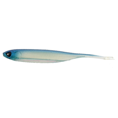 Виброхвосты Lucky John 3D Series Makora Split Tail 5.0" цв. 001 4шт.