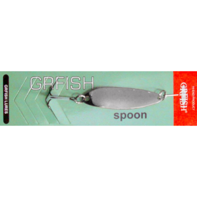 Блесна колеблющаяся Grfish Catch Spoon 20g, 65mm, серебро