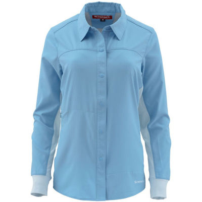 Рубашка Simms Women's BiComp LS Shirt, L, Faded Denim