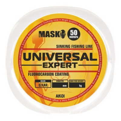 Леска AKKOI Mask Universal Expert 50m clear (прозрачная) 0.16mm (3.1kg)