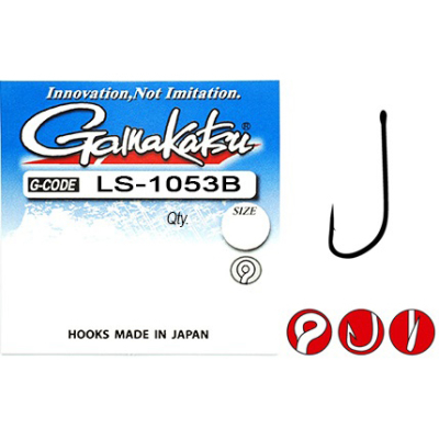 Крючок Gamakatsu LS-1053B Ring Eye Serie №10 (10шт.)