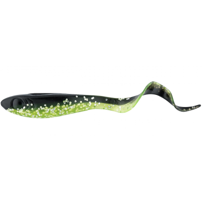 Приманка силиконовая Abu Garcia Svartzonker McPerch Curly 11см #Black/CharTreuse