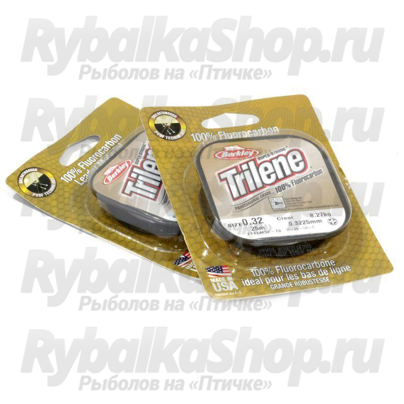 Леска Berkley Trilene 100% FluoroCarbon Clear 25m