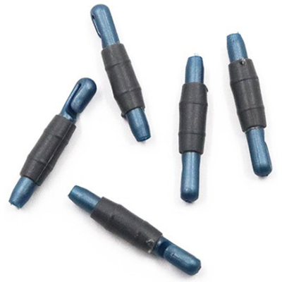 Коннектор для крепления лески к удилищу серо-синий перламутр (СТОНФ) 1,5 (уп. 10 шт.)