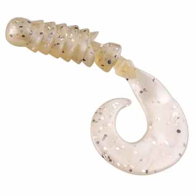 Силиконовая приманка Noeby 001ST 8cm/4.3g цвет NW102 уп.8 штук, блестки и точки