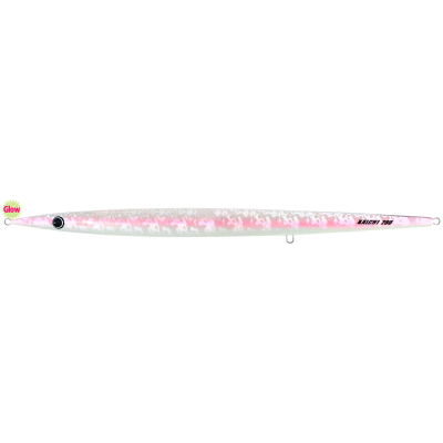 Блесна для джиггинга Hots Kalchi Super Long Jig 280g цвет MH.SILVER PINK LINE/GLOW