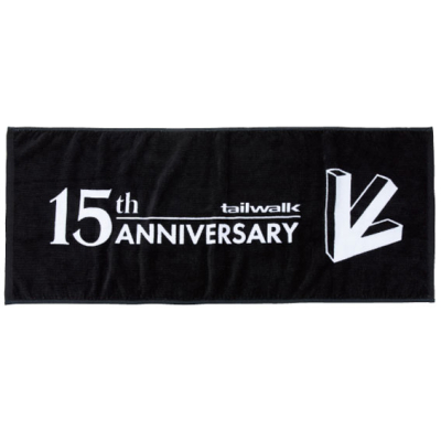 Полотенце Tailwalk Face Towel 15th Anv. LTD 84cm/BK