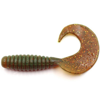 Силиконовая приманка Yaman Spiral 6" цвет #20 - Kiwi Shad (уп. 4 шт.)