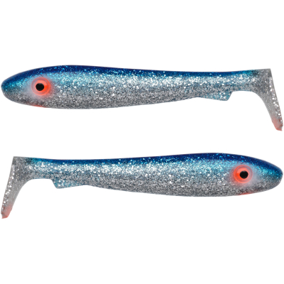 Силиконовая приманка Svartzonker Big McRubber 25cm 116гр 2шт - C0 Blue Silver Glitter