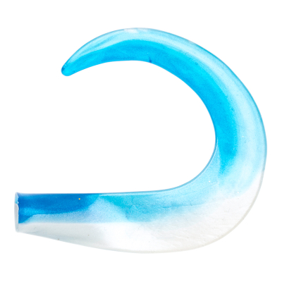 Хвост силиконовый Svartzonker McTail Glide Tail, 140 мм, 6,6 гр, цвет: Blue/Pearl White, (уп./3шт.)