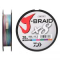 Леска плетеная Daiwa J-Braid X8 0.35mm 300m (мультиколор)