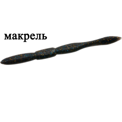 Силиконовая приманка Flagman Piton 5" цв. black phantom 6pc macrell