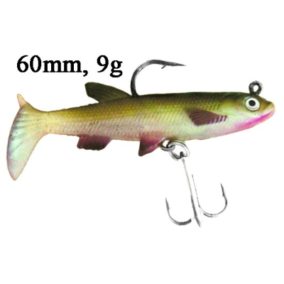 Мягкая приманка GRFish Super Live Roach #SB09, 60mm, 9g ( уп. 3шт)