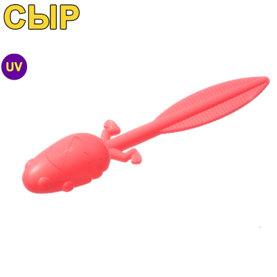 Силиконовая приманка Zombie Tadpole (Головастик) цвет розовый (hot pink) UV, glow, slow sinking