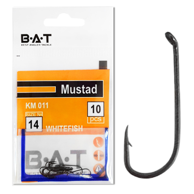 Крючки BAT Mustad КM 011 Whitefish (№ 14) уп.10