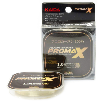 Леска Kaida PromaX прозрачная 50м 0,19мм