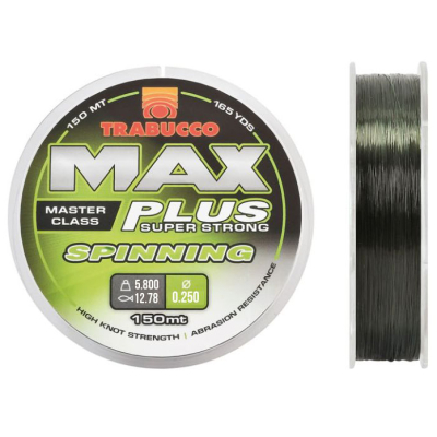 Леска Trabucco Max Plus Spinning, Dark Green 150m - 0.30mm 8.50kg