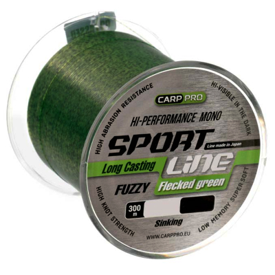Леска Carp Pro Sport Line Flecked Green 300м 0,355мм