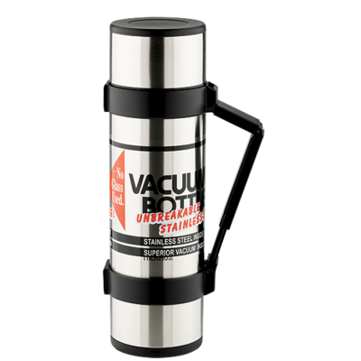 Термос Thermos NCB-12B Rocket Bottle Nissan Black 1.2л  (нержавеющая сталь, 2 пластиковые чашки, вес 940г)