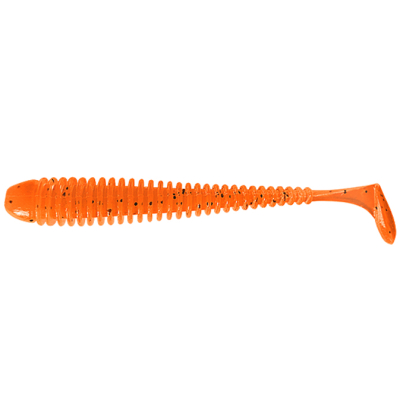 Силиконовая приманка Pike Hunter Ribbed Worm 2.1" 5.3 см. #005 Firefox (UV) (12 шт)