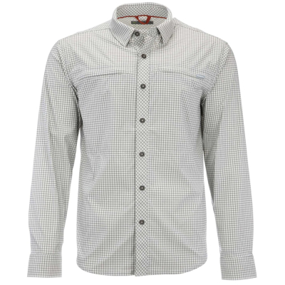 Рубашка Simms BugStopper LS Shirt, Sterling Morada Plaid, LEU