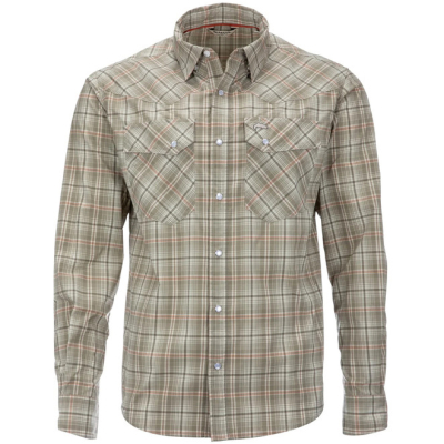 Рубашка Simms Brackett LS Shirt, Dark Stone Classic Plaid, S