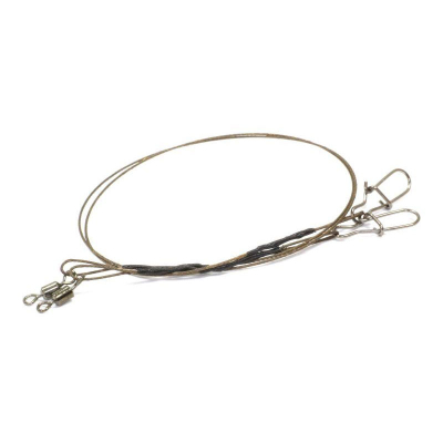 Поводки Metsui Yarazu 7X7 Brown Wire Leader, 10 см. 9 кг., в уп. 2 шт.