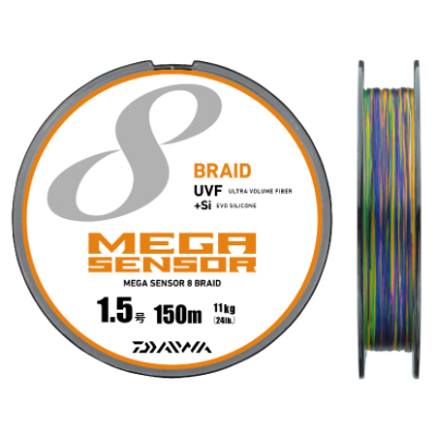 Шнур PE Daiwa UVF Megasensor 8 Braid + Si 150m #2