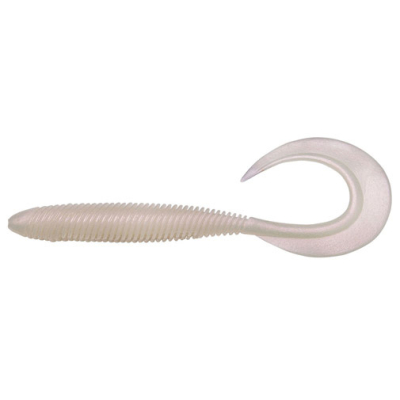 Силиконовая приманка Megabass Kemuri Curly 2,5" цв. pearl white
