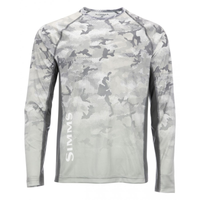 Термофутболка Simms Challenger Solar Tech Jersey, Hex Flo Camo Steel, XXL