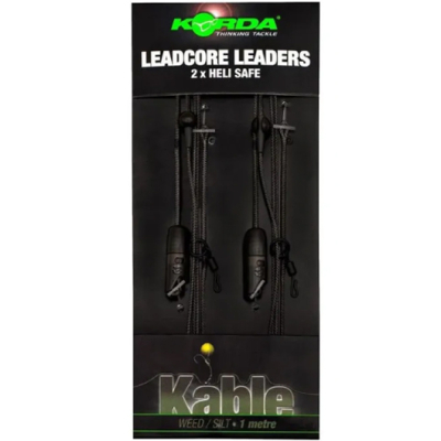 Лидкор Korda Heli Safe Leadcore leader 1м 2 per Weed