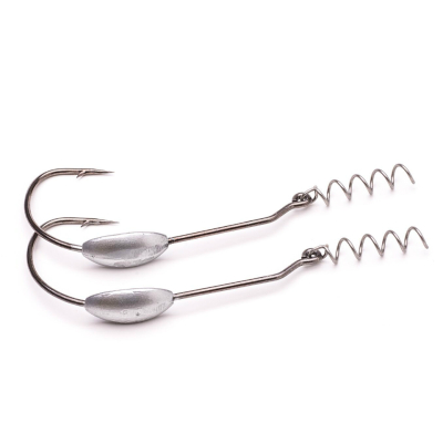 Офсетный крючок огруженный Svartzonker Offset Hook Large 13/0 Zink 12 g 2шт