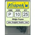 Крючок Knapek Midge Pupae #8, 25 шт
