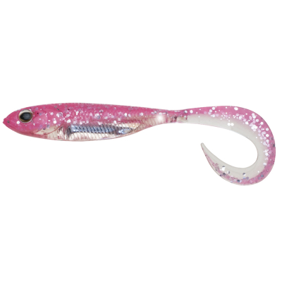 Мягкие приманки Fish Arrow Flash J Grub 4.5" SW #117 - GLOW PINK/SILVER