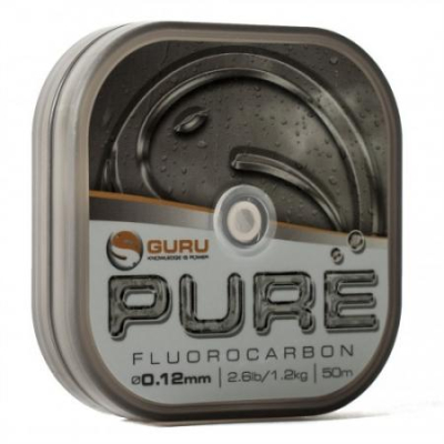 Поводковый материал Guru Pure Fluorocarbon 0.12мм 2,6lb GFC12