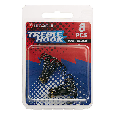 Тройник Higashi TH-1 Treble Hook NS Black #2