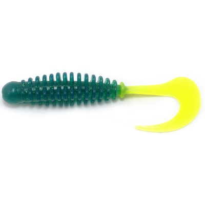 Силиконовая приманка Boroda Baits Phantom 110 mm ИЗУМРУД/ЛИМОН (Emerald/Lemon)