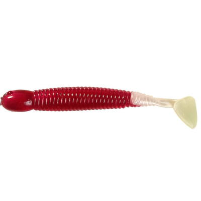 Мягкие приманки B Fish & Tackle PaddleTail 3.25" - Purple White Tail