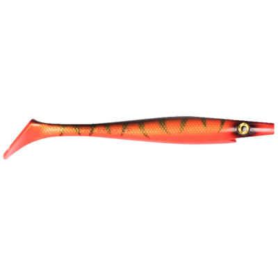 Силиконовая приманка Strike Pro Pig Shad Jr, 200 мм, 50 гр, цвет: Red Tiger