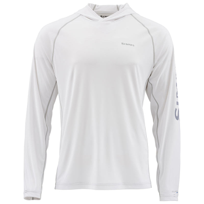 Термофутболка Simms SolarFlex Hoody - Print, White, 3XL