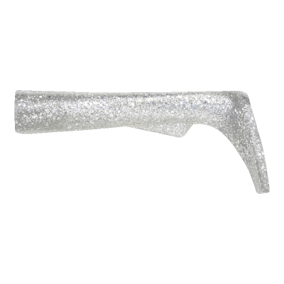 Хвост силиконовый Svartzonker Padle Tail, 110 мм, 25,5 гр, цвет: Silver Glitter, (уп./2шт.)