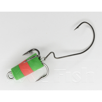 Приманка Мандула "Флажок" XXL Fish Модель 10 цв. ЗеленоКрасноЗеленый