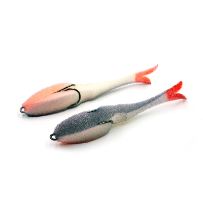 Поролоновая рыбка Yaman Devious Minnow на двойнике, р. 135 мм, цвет 18 UV (5 шт.)