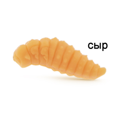 Силиконовая приманка Ojas Oks 32, Orange (fluo), 10шт/банка, аромат Сыр